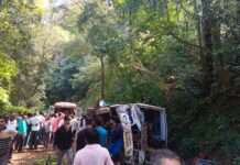 ಸುಬ್ರಹ್ಮಣ್ಯಕ್ಕೆ ಬರುತ್ತಿದ್ದ ಮದುವೆ ವಾಹನ ಪಲ್ಟಿ