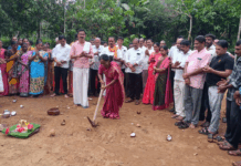 ಬಹು ವರ್ಷಗಳ ಗ್ರಾಮಸ್ಥರ ಬೇಡಿಕೆಯ ಅರಮನೆಗಯ ಸೇತುವೆಗೆ ಗುದ್ದಲಿಪೂಜೆ ನೆರವೇರಿಸಿದ ಶಾಸಕಿ ಭಾಗೀರಥಿ ಮುರುಳ್ಯ