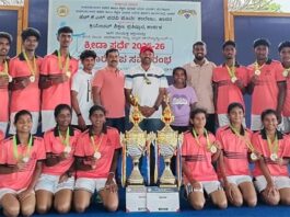 ರೋಟರಿ ಕಾಲೇಜಿನ ವಿದ್ಯಾರ್ಥಿಗಳು ರಾಜ್ಯ ಮಟ್ಟದ ಬಾಲ್ ಬ್ಯಾಡ್ಮಿಂಟನ್ ಪಂದ್ಯಾಟದಲ್ಲಿ ಚಾಂಪಿಯನ್ಸ್