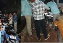 ಅರಂಬೂರು : ರಾಜ್ಯ ಹೆದ್ದಾರಿ ಬದಿಯಲ್ಲಿ ನಿಲ್ಲಿಸಲಾಗಿದ್ದ ದ್ವಿಚಕ್ರವಾಹನಗಳಿಗೆ ಸರಣಿಯಾಗಿ ಗುದ್ದಿದ ಕಾರು