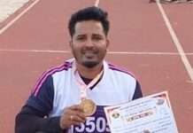 ರಾಷ್ಟ್ರೀಯ ಸೌತ್ ಝೋನ್ ಮಾಸ್ಟರ್ ಅಥ್ಲೆಟಿಕ್ ನಲ್ಲಿ ಮಧುಚಂದ್ರ ಕಳಂಜರಿಗೆ ಬೆಳ್ಳಿ, ಕಂಚಿನ ಪದಕ