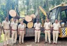 ದೇವಚಳ್ಳ : ಮರ ಕಡಿದು ಸಾಗಾಟಕ್ಕೆ ಯತ್ನ : ಅರಣ್ಯ ಇಲಾಖೆ ತಡೆ – ಮರ ಸಹಿತ ವಾಹನಗಳ ವಶ