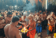 ಅರಂಬೂರು ಮೂಕಾಂಬಿಕಾ ಭಜನಾ ಮಂದಿರದ ವಠಾರದಲ್ಲಿ 16 ನೇವರ್ಷದ ಅಯ್ಯಪ್ಪ ದೀಪೋತ್ಸವ